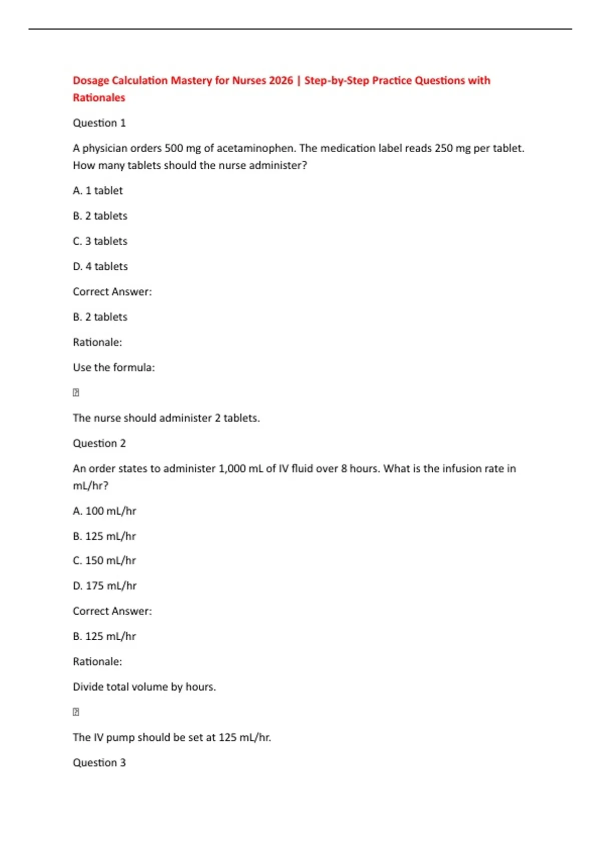 Dosage Calculation Mastery for Nurses 2026 | Step-by-Step Practice ...