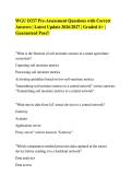 WGU D337 Pre-Assessment Questions with Correct&NewLine;Answers &vert; Latest Update 2026&sol;2027 &vert; Graded A&plus; &vert;&NewLine;Guaranteed Pass&excl;&excl;&NewLine;