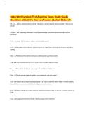 2026&sol;2027 Surgical First Assisting Exam Study Guide&NewLine;Questions with 100&percnt; Correct Answers &vert; Latest Rated A&plus;