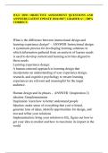 WGU D291 OBJECTIVE ASSESSMENT QUESTIONS AND&NewLine;ANSWERS LATEST UPDATE 2026&sol;2027 &vert; GRADED A&plus; &vert; 100&percnt;&NewLine;CORRECT&period;&NewLine;