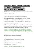 NSG 6005 WEEK 1 QUIZ 2026 TEST&NewLine;BANK REVIEW COMPLETE&NewLine;QUESTIONS SOLUTIONS A&plus;