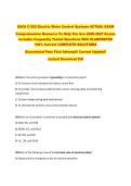 SACA C-202 Electric Motor Control Systems ACTUAL EXAM &NewLine;Comprehensive Resource To Help You Ace 2026-2027 Exams &NewLine;Includes Frequently Tested Questions With ELABORATED &NewLine;100&percnt; Correct COMPLETE SOLUTIONS &NewLine;Guaranteed Pass First Attempt&excl;&excl; Current Update&excl;&excl; &NewLine;In