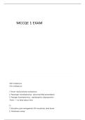 MCCQE - OBGYN BLOCK STUDY CARDS ACTUAL EXAM QUESTIONS AND CORRECT ANSWERS