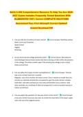 SACA C-202 Comprehensive Resource To Help You Ace 2026&NewLine;2027 Exams Includes Frequently Tested Questions With &NewLine;ELABORATED 100&percnt; Correct COMPLETE SOLUTIONS &NewLine;Guaranteed Pass First Attempt&excl;&excl; Current Update&excl;&excl; &NewLine;Instant Download Pdf