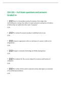 CEA 201 &ndash; Full Exam questions and answers&NewLine;Graded A&plus;