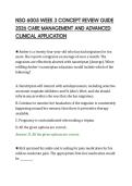 NSG 6005 WEEK 3 CONCEPT REVIEW GUIDE&NewLine;2026 CARE MANAGEMENT AND ADVANCED&NewLine;CLINICAL APPLICATION