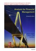 Solutions for Analysis for Financial Management&comma; 13th Edition by Robert C&period; Higgins&comma; All Chapters 1-9 &vert; All Chapters &comma; Complete Guide A&plus;