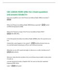 CDC 1C853A RAWS UREs Vol&period; 3 Exam questions&NewLine;and answers Graded A&plus;