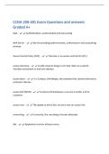 CCNA 200-301 Exam Questions and answers&NewLine;Graded A&plus;