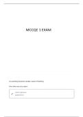 MCCQE1 PRACTICE TEST REVISION QUESTIONS AND CORRECT ANSWERS
