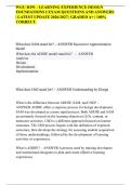 WGU D291 - LEARNING EXPERIENCE DESIGN&NewLine;FOUNDATIONS I EXAM QUESTIONS AND ANSWERS&NewLine;&vert; LATEST UPDATE 2026&sol;2027 &vert; GRADED A&plus; &vert; 100&percnt;&NewLine;CORRECT&period;