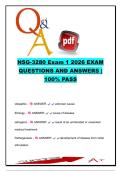 NSG 3280 EXAM COMPLETE PACKAGE DEAL