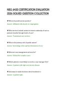 NSG 6430 CERTIFICATION EVALUATION&NewLine;2026 SOLVED QUESTION COLLECTION