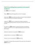 D522 Errors&sol;Debug Exam questions and answers&NewLine;Graded A&plus;