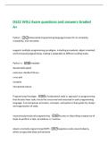 D522 WGU Exam questions and answers Graded&NewLine;A&plus;