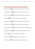 D315 WGU questions and answers Graded A&plus;