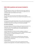 D351 WGU questions and answers Graded A&plus;