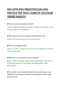 NSG 6998 APEA PREDICTOR EXAM 2026&NewLine;PRACTICE TEST PACK COMPLETE SOLUTIONS&NewLine;VERIFIED INSIGHTS