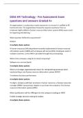 D356 HR Technology - Pre Assessment Exam&NewLine;questions and answers Graded A&plus;