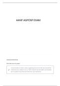 AANP ADULT GERONTOLOGY PRIMARY CARE NURSE PRACTIOTIONER STUDY GUIDE QUESTIONS AND CORRECT ANSWERS 