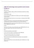 d356 HR Technology Exam questions and answers&NewLine;Graded A&plus;