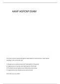 AANP AGPCNP PRACTICE QUESTIONS AND CORRECT ANSWERS 