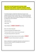 WGU D075 OA PREP EXAM WITH 80 REAL EXAM&NewLine;QUESTIONS AND CORRECT ANSWERS &lpar;NEWEST UPDATE&NewLine;2026&sol;2027&rpar; VERIFIED SOLUTIONS &vert; GUARANTEED SUCCESS&period;