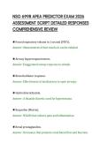 NSG 6998 APEA PREDICTOR EXAM 2026&NewLine;ASSESSMENT SCRIPT DETAILED RESPONSES&NewLine;COMPREHENSIVE REVIEW