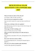 MCB 252 FINAL EXAM &NewLine;QUESTIONS AND ANSWERS 2026 - 2027