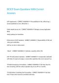 BCSCP Exam Questions With Correct Answers