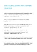 BCSCP EXAM QUESTIONS WITH COMPLETE SOLUTIONS