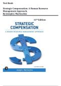 Test Bank for Strategic Compensation&colon; A Human Resource Management Approach&comma; 11th Edition by Joseph J&period; Martocchio&vert;&vert;All Chapters 1-14&vert; LATEST UPDATE 2026
