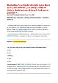 Charleston Tour Guide Ultimate Exam Bank 2026 &vert; 200 Verified Q&A Study Guide for History&comma; Architecture&comma; Botany & Ordinance Grades 1&ndash;4