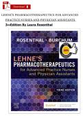 Test Bank Lehne&rsquo;s Pharmacotherapeutics for Advanced Practice Nurses and Physician Assistants 3rd Edition Rosenthal ISBN 9780323755702 Complete Questions and Verified Answers A&plus;&NewLine;
