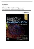 Test Bank For Cellular and Molecular Immunology&comma; 11th Edition by Abul K&period; Abbas&comma; Andrew H&period; Lichtman&comma; Shiv Pillai&vert;&vert; All Chapters&vert; LATEST UPDATE 2026