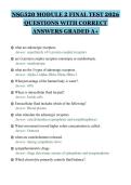 NSG520 MODULE 2 FINAL TEST 2026&NewLine;QUESTIONS WITH CORRECT&NewLine;ANSWERS GRADED A&plus;