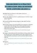 NSG520 MODULE 2 PRACTICE&NewLine;EXAMINATION 2026 QUESTIONS&NewLine;WITH ANSWERS GRADED A&plus;