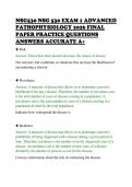 NSG530 NSG 530 EXAM 1 ADVANCED&NewLine;PATHOPHYSIOLOGY 2026 FINAL&NewLine;PAPER PRACTICE QUESTIONS&NewLine;ANSWERS ACCURATE A&plus;&NewLine;