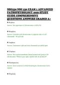 NSG530 NSG 530 EXAM 1 ADVANCED&NewLine;PATHOPHYSIOLOGY 2026 STUDY&NewLine;GUIDE COMPREHENSIVE&NewLine;QUESTIONS ANSWERS GRADED A&plus;