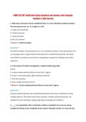 NIMS ICS 400 Test&sol;Pretest Study Questions and Answers with Complete Solutions &vert; 100&percnt; Correct