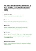 NSG6005 FINAL EXAM 2 EXAM PREPARATION&NewLine;PACK 2026 KEY CONCEPTS AND REVISION&NewLine;NOTES