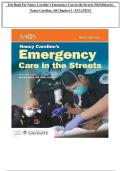 Test Bank For Nancy Caroline&rsquo;s Emergency Care in the Streets&comma; 9th Edition  &vert; Complete Chapters 1&ndash;53 &vert; Latest 2026 Verified Questions & Answers Study Guide