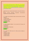 WGU D236 Pathophysiology Objective Assessment&NewLine;Exam Questions & Correct Answers With Verified&NewLine;Solutions &vert; Latest Update 2026&sol;2027 &vert; Graded A &plus; &vert;&NewLine;Guaranteed Pass&excl;&excl;