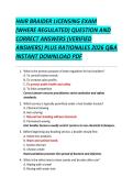 HAIR BRAIDER LICENSING EXAM &NewLine;&lpar;WHERE REGULATED&rpar; QUESTION AND &NewLine;CORRECT ANSWERS &lpar;VERIFIED &NewLine;ANSWERS&rpar; PLUS RATIONALES 2026 Q&A &NewLine;INSTANT DOWNLOAD PDF 
