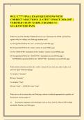 WGU C777 FINAL EXAM QUESTIONS WITH&NewLine;CORRECT SOLUTIONS &vert; LATEST UPDATE 2026-2027 &vert;&NewLine;VERIFIED STUDY GUIDE &vert; GRADED A&plus; &vert;&NewLine;GUARANTEED PASS&period;