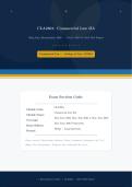 CLA2601 Exam Revision May&sol;June Past Papers & Answers 2026 &vert;Commercial Law IIA&vert;