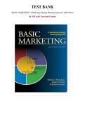 Test Bank - Basic Marketing&comma; 19th Edition &lpar; McCarthy Perreault Cannon &rpar; Chapter 1-19 &vert; All Chapters