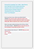 Florida CDL Knowledge Test &lpar; 2026 &rpar; &vert;&vert; Most Recent        &NewLine;Exam 2026-2027 Actual Complete Real Exam                &NewLine;Questions And Correct Answers &lpar;Expertly                               &NewLine;Verified Answers&rpar; Already Graded A&plus; &vert;                           