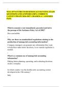 WGU D774 INTRO TO BUSINESS ACCOUNTING EXAM&NewLine;QUESTIONS AND ANSWERS &lpar;100&percnt; CORRECT&rpar;&NewLine;LATEST UPDATE 2026-2027 &vert; GRADED A&plus; &vert; ASSURED&NewLine;PASS&period;