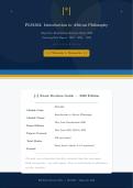 PLS1502 Exam Revision May&sol;June Past Papers & Answers 2026 &vert;Introduction to African Philosophy&vert;